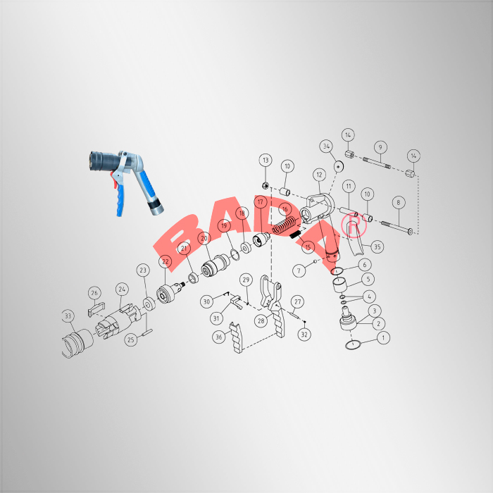 3 Nails LPG nozzle parts